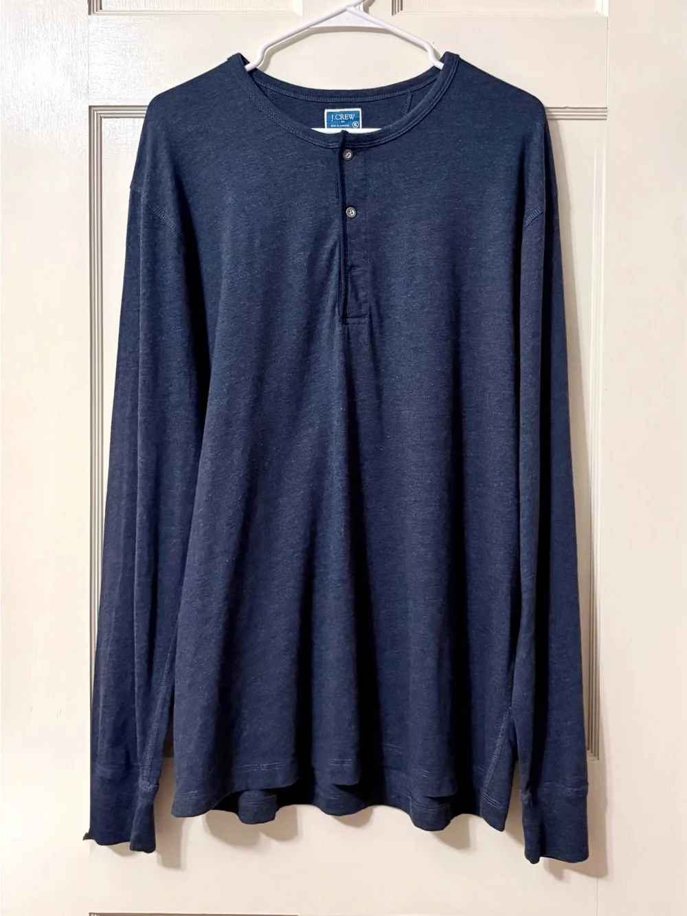 J.Crew Men’s Dark Navy Long-Sleeve Henley